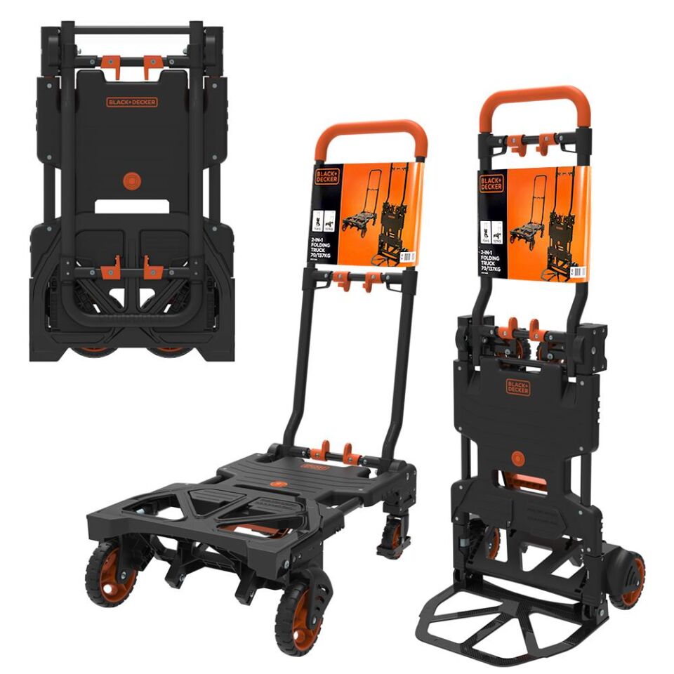 BLACK+DECKER BH206 Çok Fonksiyonlu Katlanır El Arabası