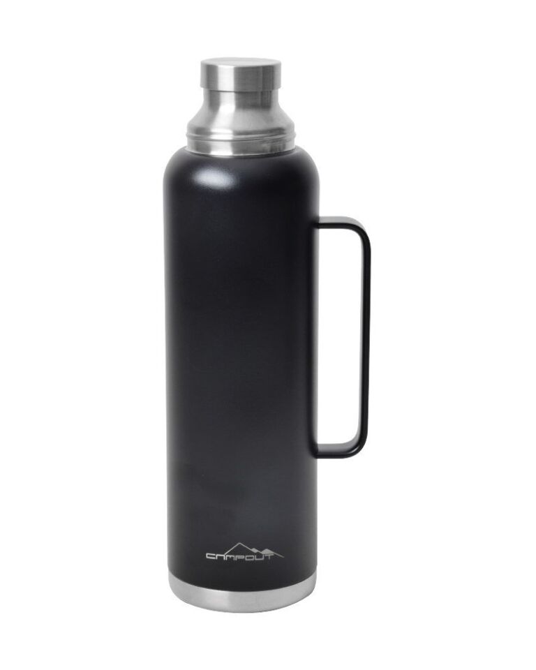 NURGAZ Campout Çift Katmanlı Termos Siyah 1500 ml (NG 164)