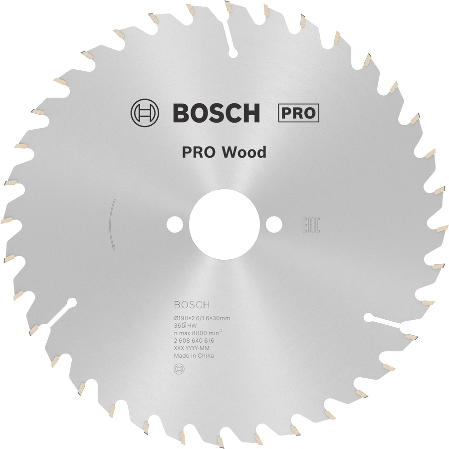 BOSCH Optiline Wood 190x30 mm 36 Diş Ahşap Daire Testere Bıçağı