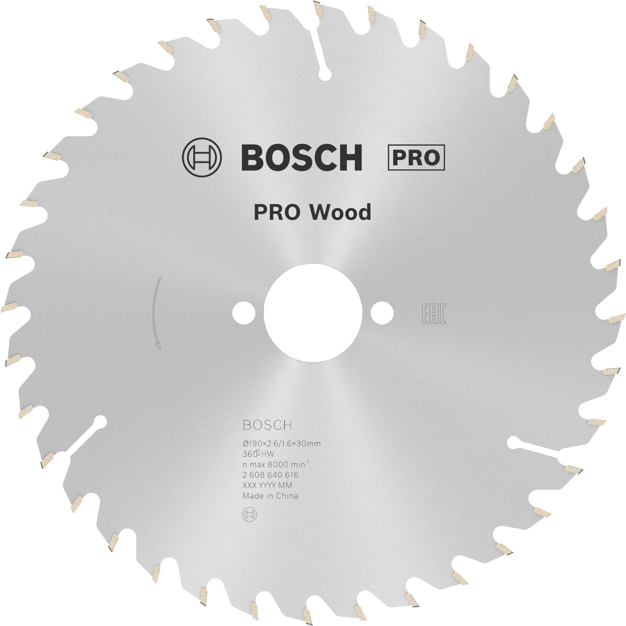 BOSCH Optiline Wood 190x30 mm 36 Diş Ahşap Daire Testere Bıçağı