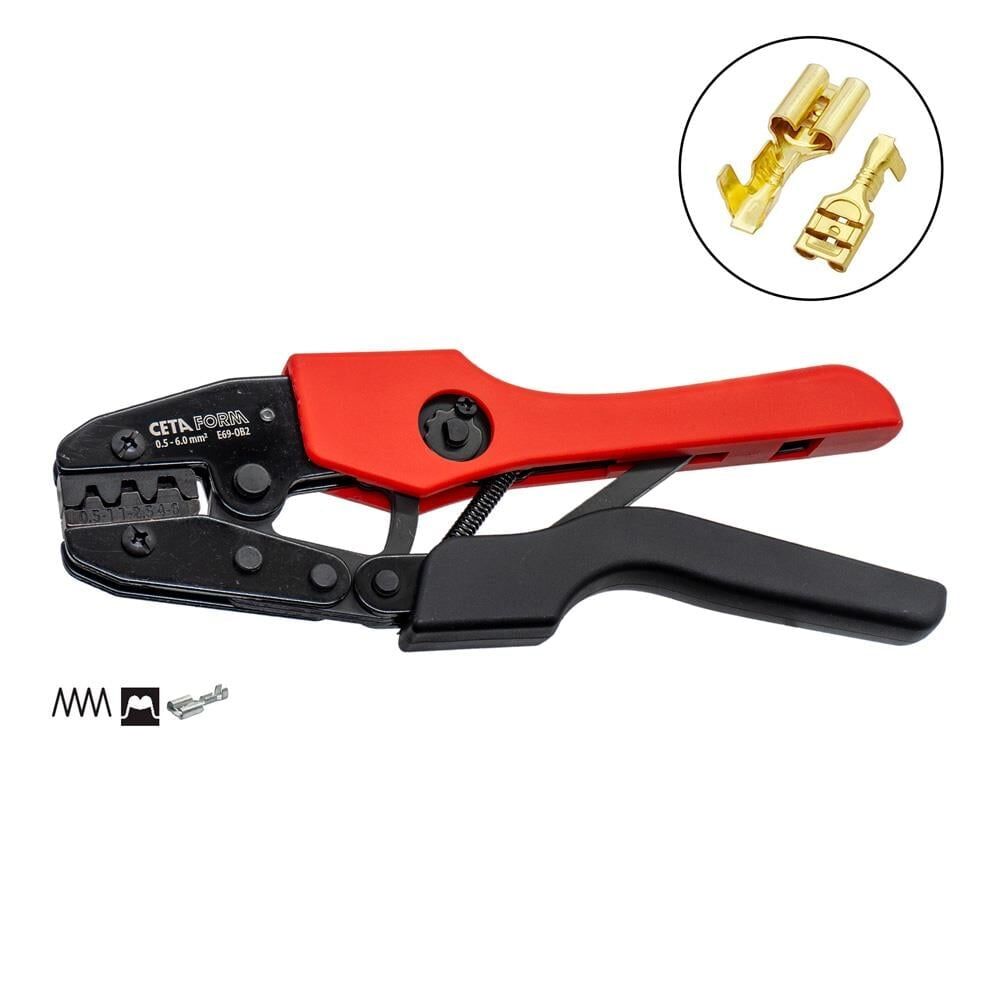CETA-FORM E69-OB2 İzolesiz Terminal Tip Kablo Pabucu Sıkma Pensesi