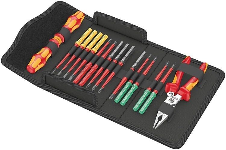 WERA KraftForm Kompact  VDE 17 Parça 1000 Volt İzoleli Tornavida Takımı (05006612001)