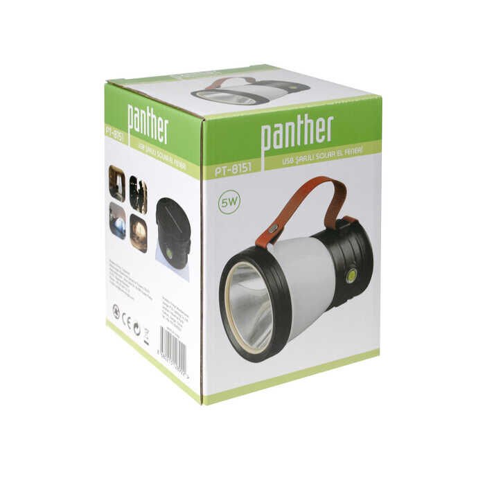 PANTHER PT-8151 Şarjlı Solar El Feneri