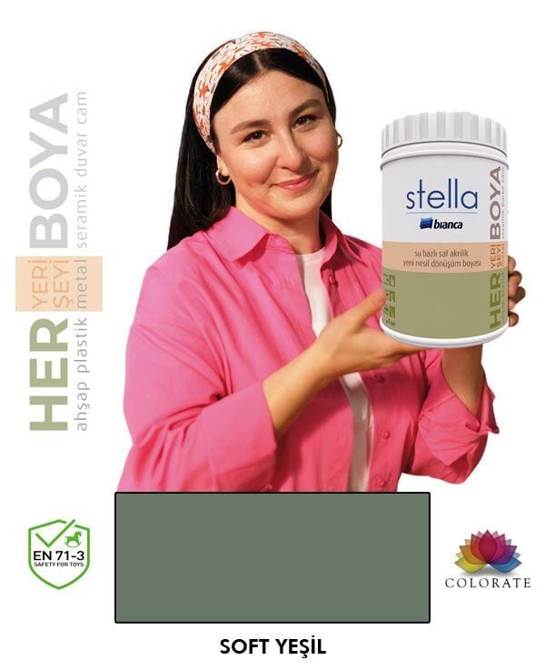 Bianca Stella Su Bazlı Boya İrem Yeşili
