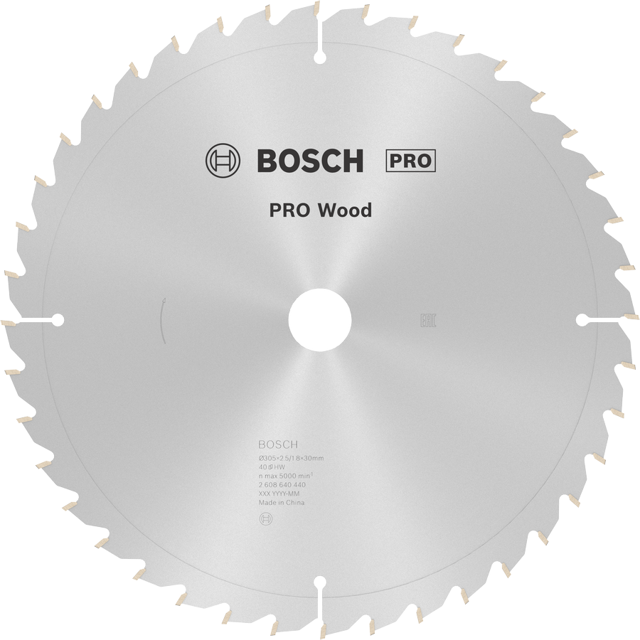 BOSCH Optiline Wood 305 mm 40 Diş Ahşap Daire Testere Bıçağı