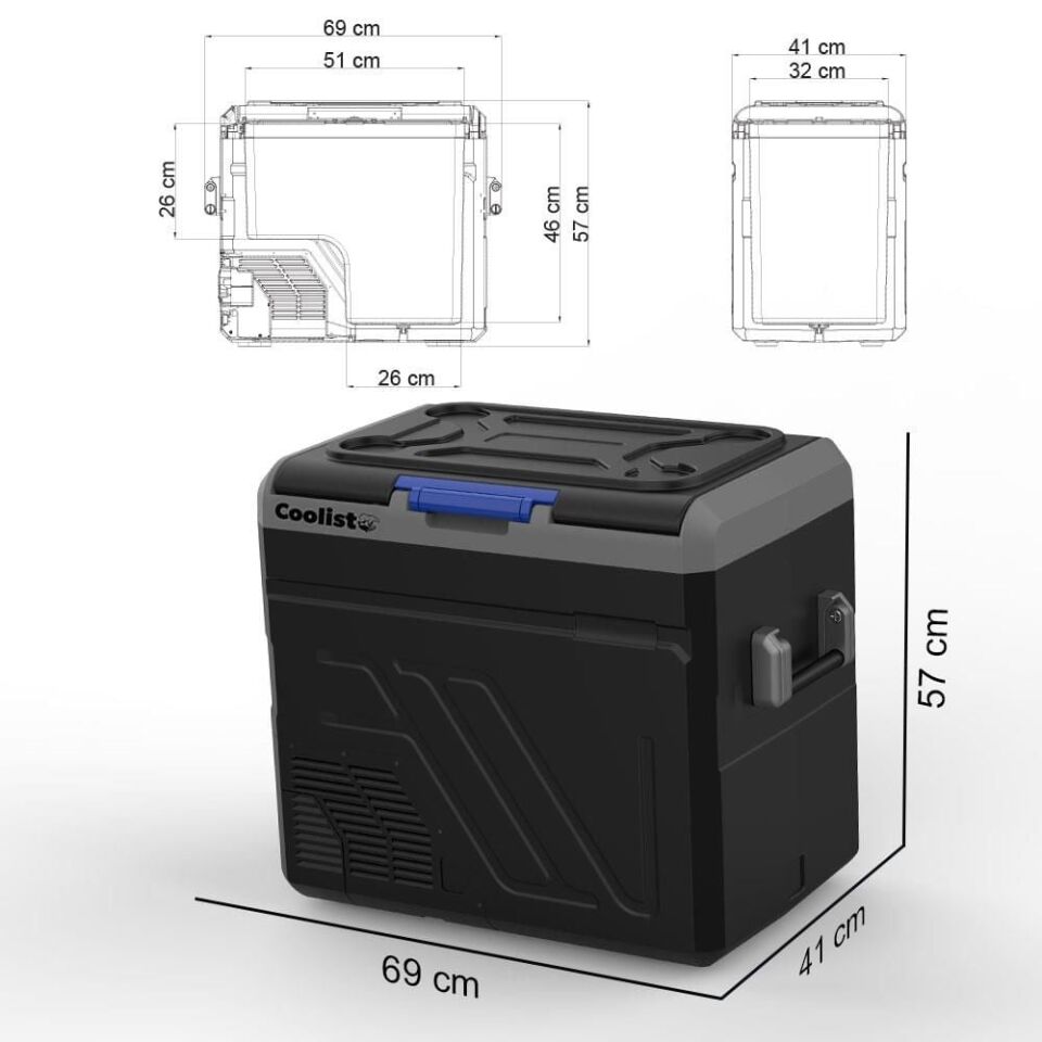 COOLIST CLK25 Kompresörlü Araç Buzdolabı 25 Litre 12/24 Volt