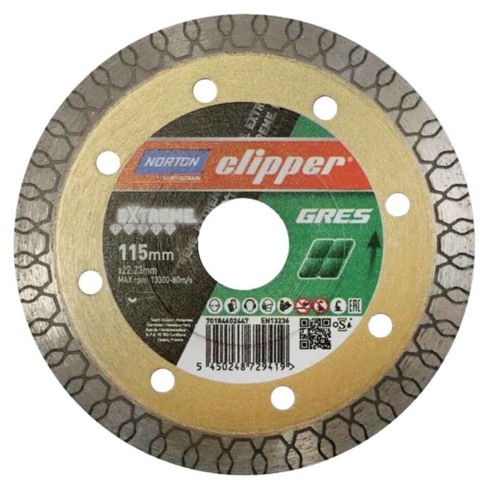 NORTON Clipper 115 mm Extreme Granit Seramik Kesme Testeresi