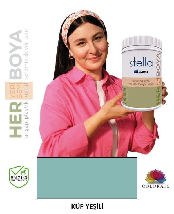Bianca Stella Su Bazlı Boya Küf Yeşili