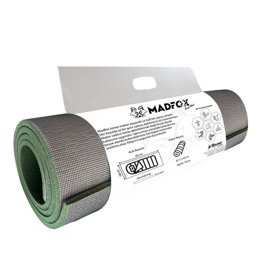 MADFOX Thermic Prolight Insulated Kamp Matı XPE-35 (Gri-Yeşil)