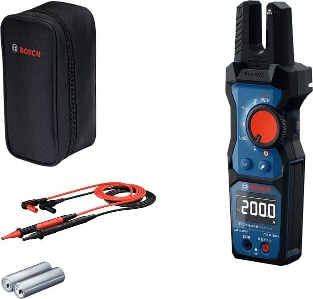 BOSCH GFM 1000-15 Çatal Tip Başlıklı Dijital Pens Ampermetre ve Multimetre Elektrik Ölçüm Aleti