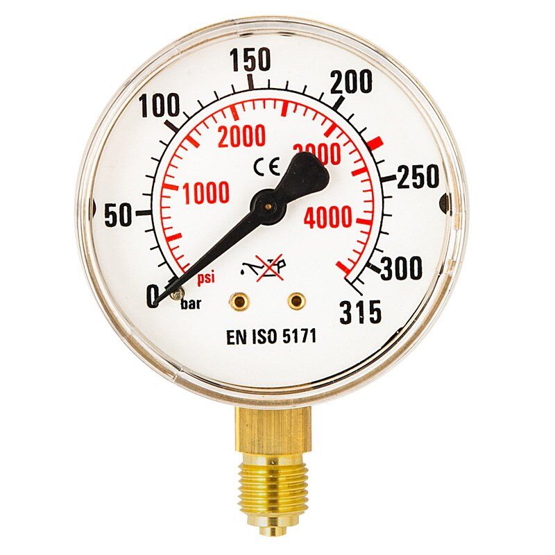 KASWELD 4104 Manometre 63 mm 0-315 Bar