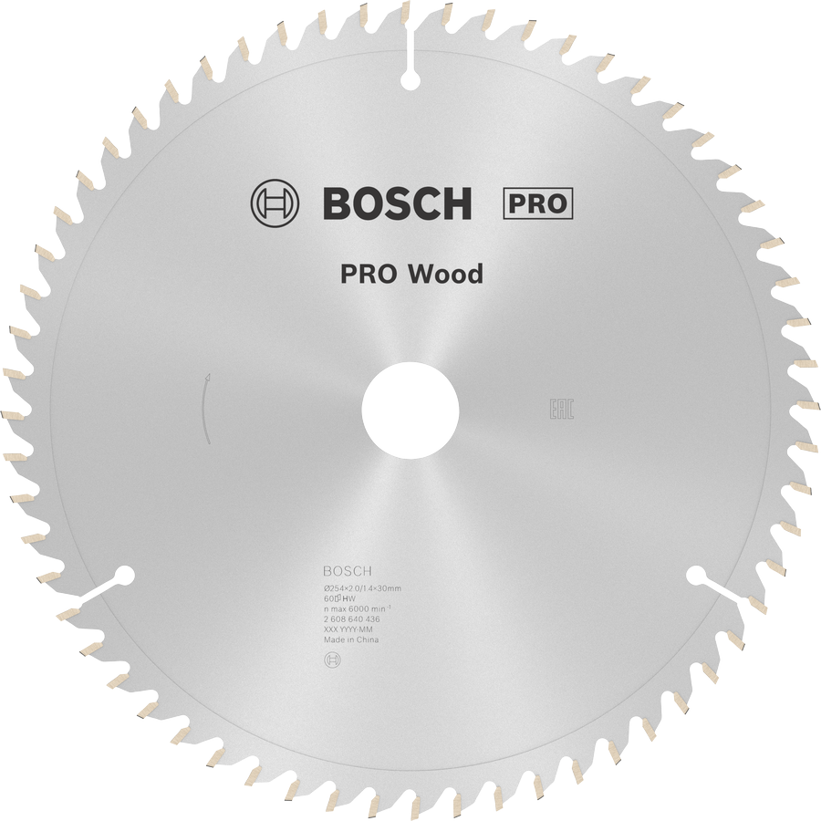 BOSCH Optiline Wood 254 mm 60 Diş Ahşap Daire Testere Bıçağı