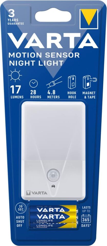 VARTA Hareket Sensörlü Led Gece Lambası 3xAAA (16624101421)