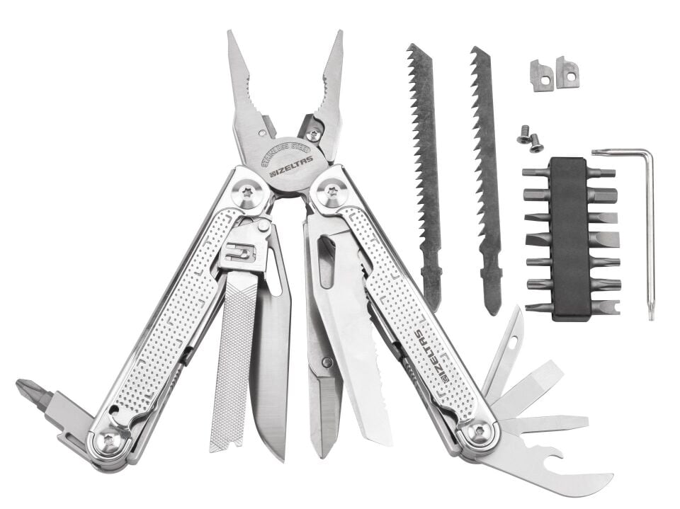 İZELTAŞ Multi Pro Tool 15 Fonksiyonlu Katlanır Multi Pense Seti