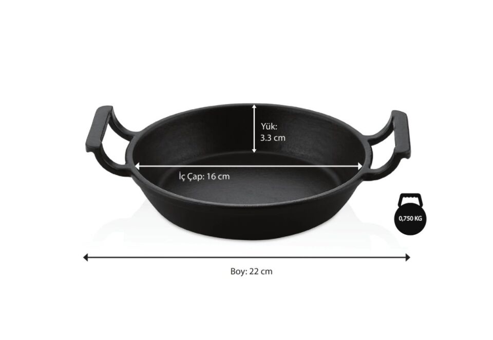 DEFONTE Döküm Yumurta Tavası 16 cm