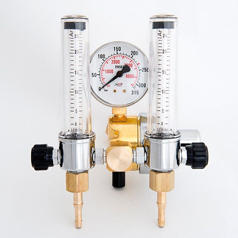 KASWELD 2304-F2 Çift Flowmetreli Co2 Karbondioksit Basınç Düşürücü Regülatör