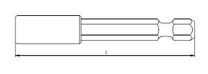 İZELTAŞ Bits Adaptörü 60 mm (4790266360)