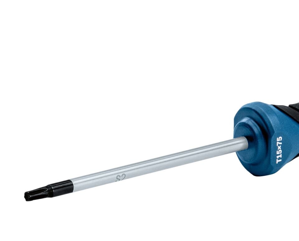 BOSCH Profesyonel T15 x 75 mm Deliksiz Torx Tornavida (1600A01V0B)