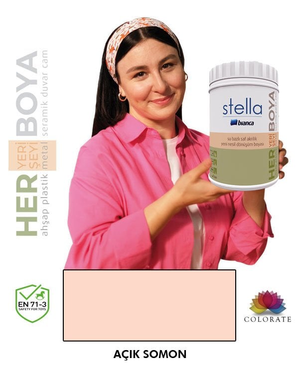 Bianca Stella Su Bazlı Boya Açık Somon