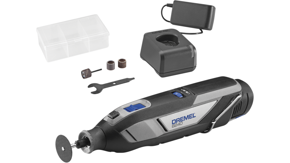 DREMEL 8240 Akülü Gravür Makinası 12 Volt 5 Parça