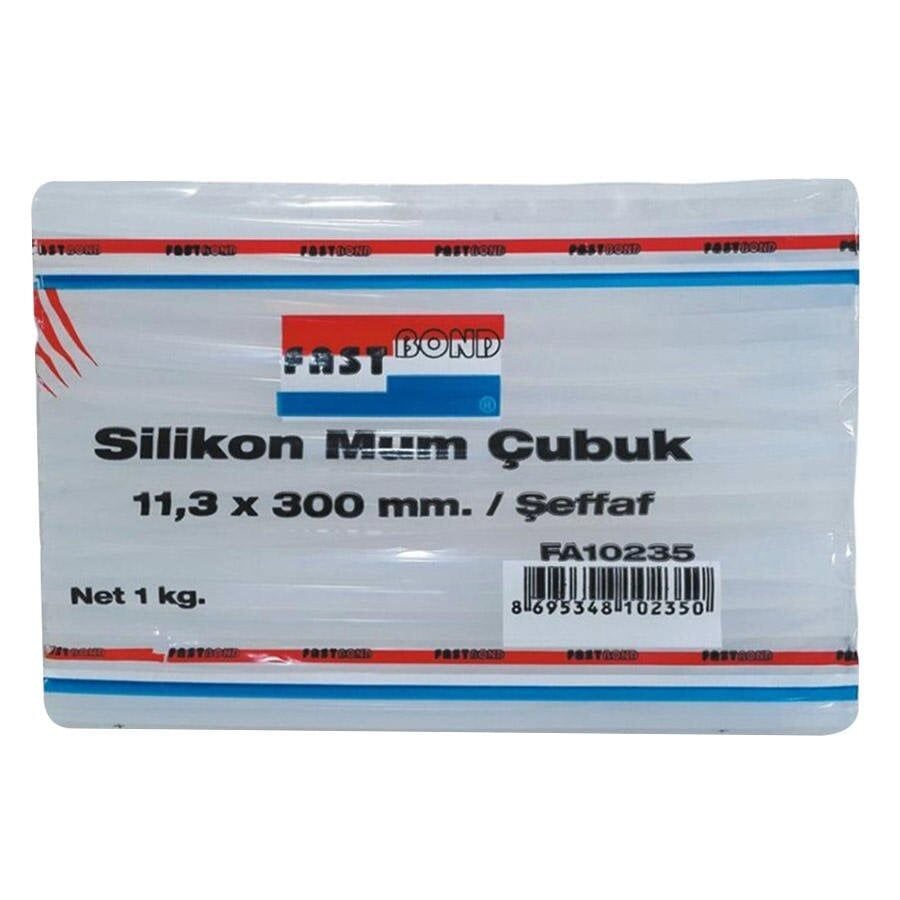 FASTBOND Kalın Şeffaf Çubuk Mum Silikon 1 Kg