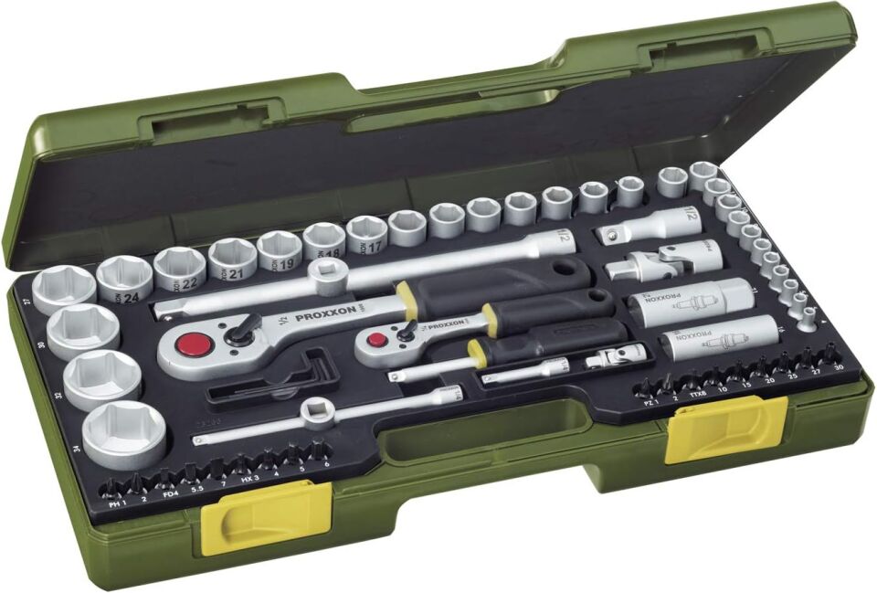 PROXXON Lokma Takımı 65 Parça 1/2'' - 1/4'' (23286)