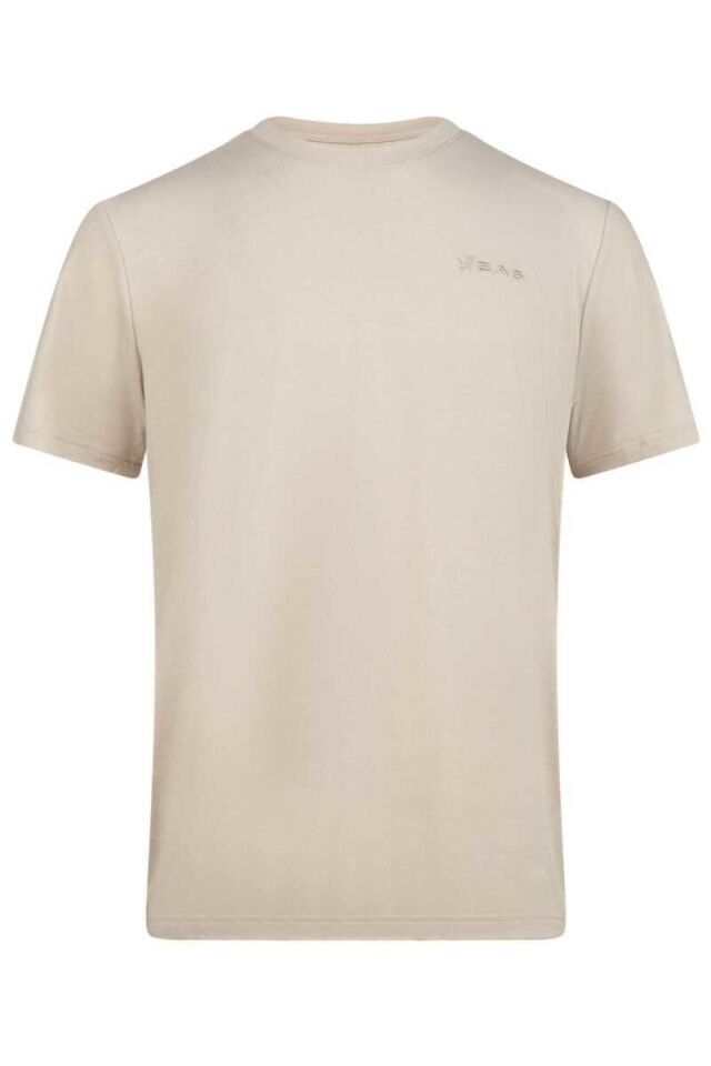 2AS Winson Erkek Viloft Sıfır Yaka T-Shirt Bej