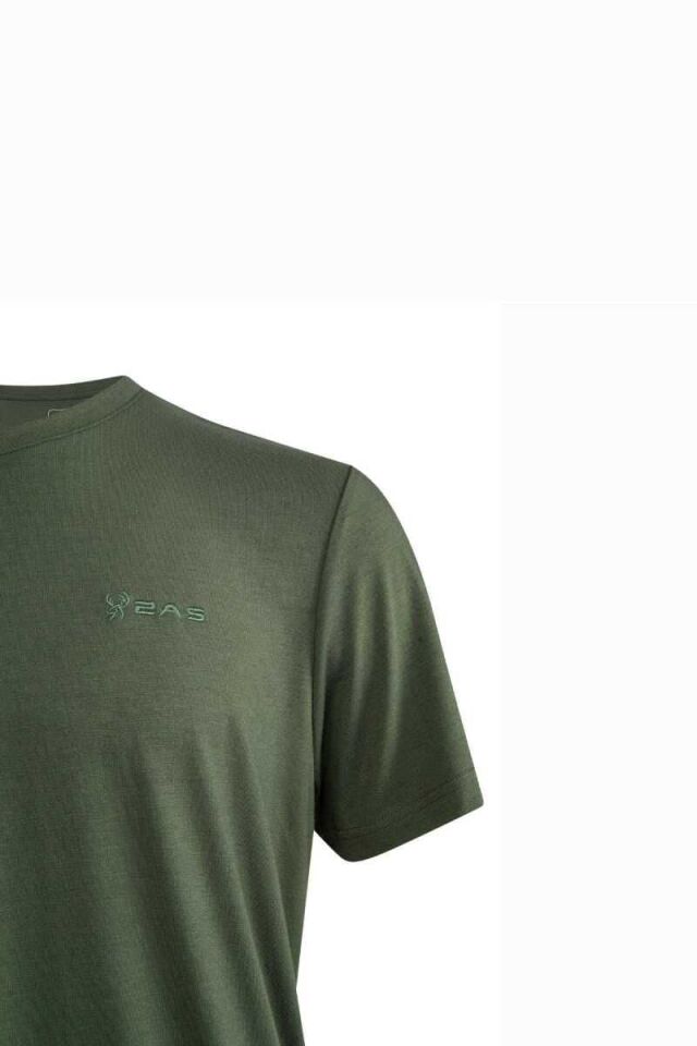 2AS Winson Erkek Viloft Sıfır Yaka T-Shirt Haki