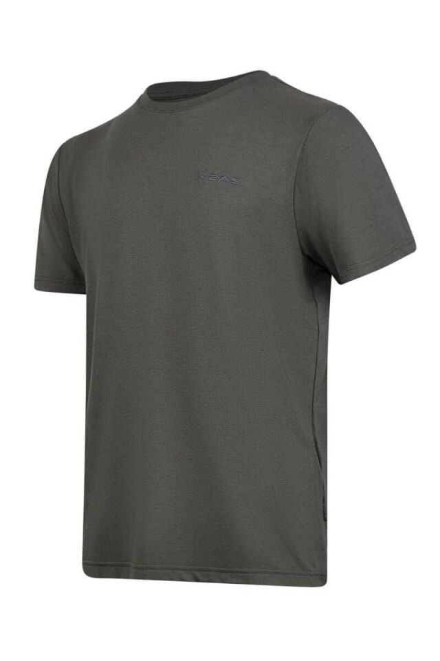 2AS Winson Erkek Viloft Sıfır Yaka T-Shirt Antrasit