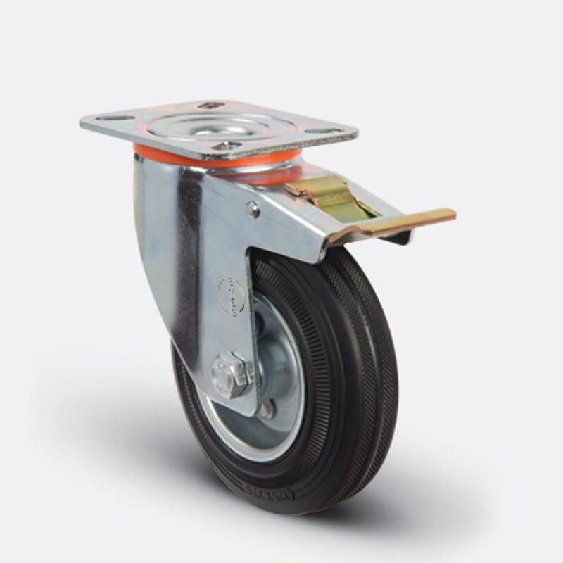 EMES EM01 SPR F 150 Sarhoş, Frenli Lastik Tekerlek 150 mm