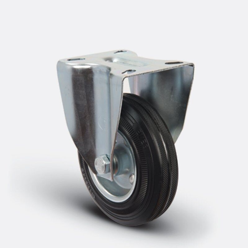 EMES EM02 SPR 80 Sabit Lastik Tekerlek 80 mm