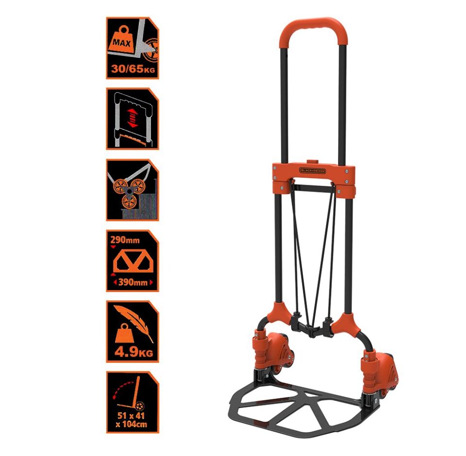 BLACK+DECKER BH201 Merdiven Çıkabilen Katlanır El Arabası