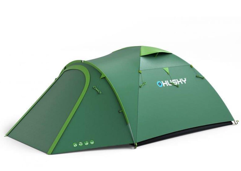 HUSKY Bizon 4 Kişilik Kamp Çadırı - Yeşil