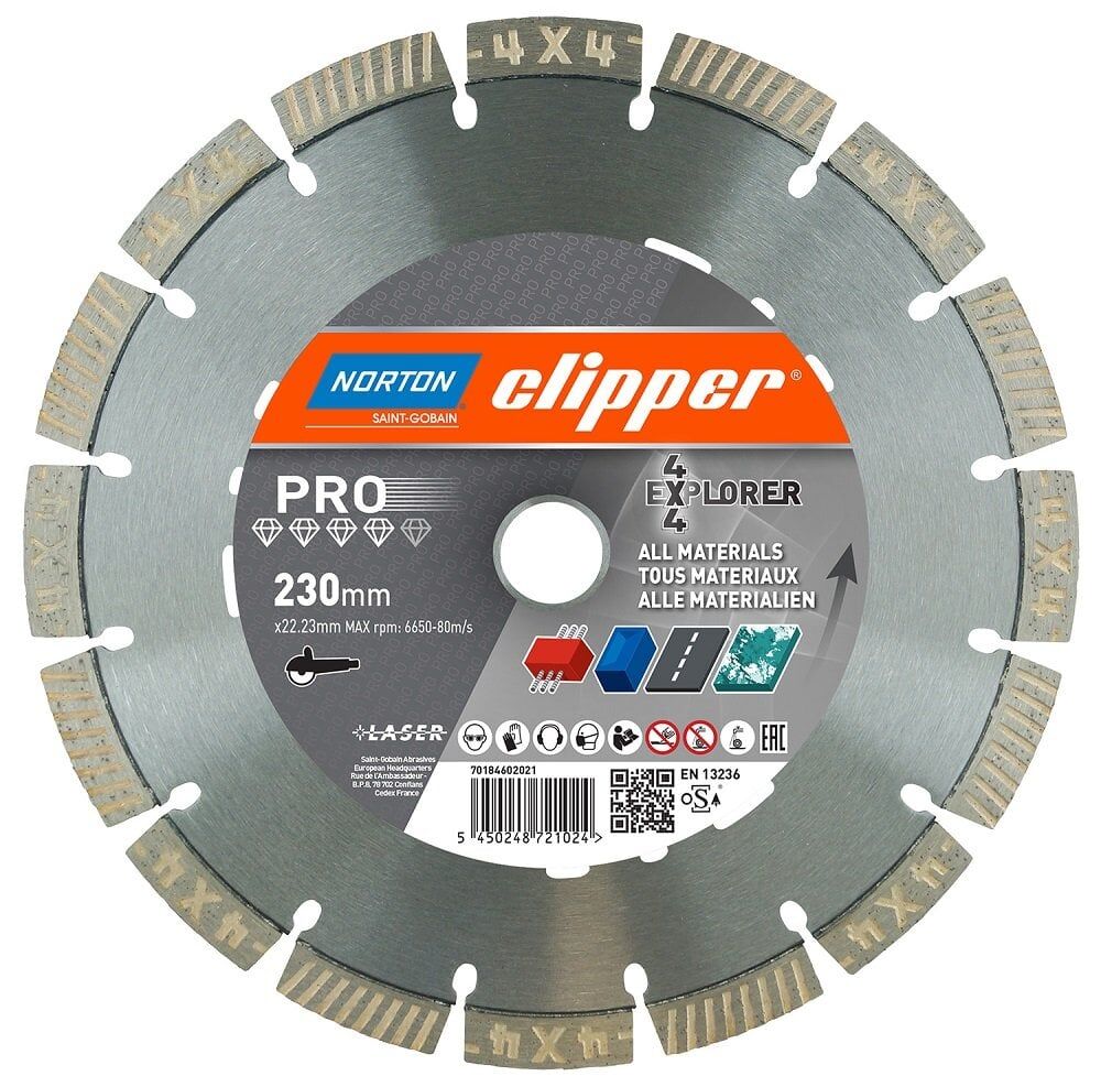 NORTON Clipper 4x4 PRO Explorer Universal Elmas Testere 230 mm