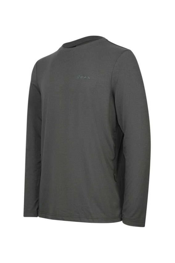 2AS Vernon Uzun Kollu Viloft Erkek T-Shirt Antrasit