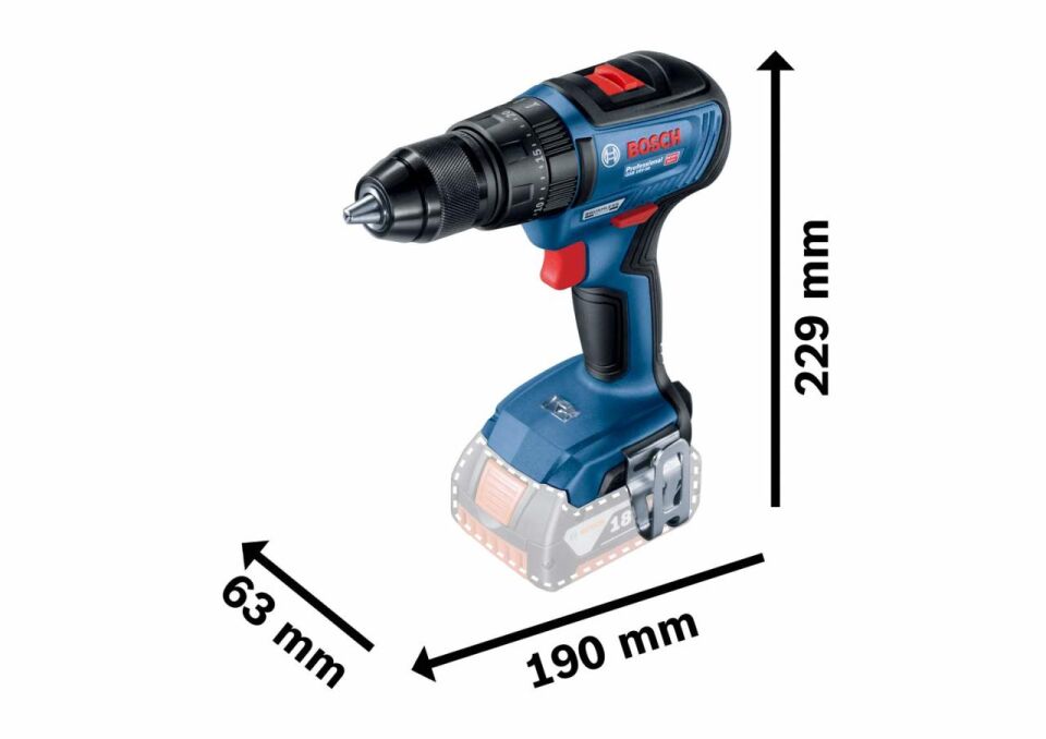 BOSCH GSB 18 V-50 Kömürsüz Motorlu Darbeli Şarjlı Matkap 18 Volt 5.0 Ah