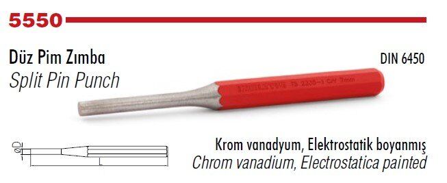 İZELTAŞ Düz Pim Zımba 5x150 mm(5550 24 0005)