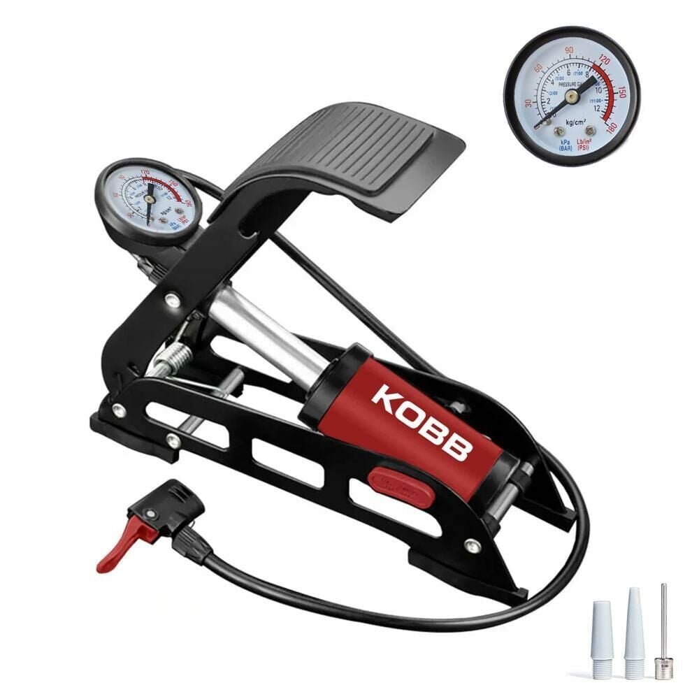 KOBB KB0901 Basınç Göstergeli Ayak Pompası 87 Psi