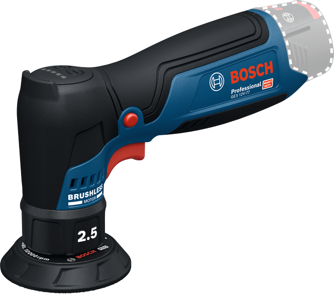 BOSCH GEX 12V-77 Akülü Eksantrik Zımpara ve Polisaj Makinası 12 Volt (Akü ve Şarj Aleti Hariç)