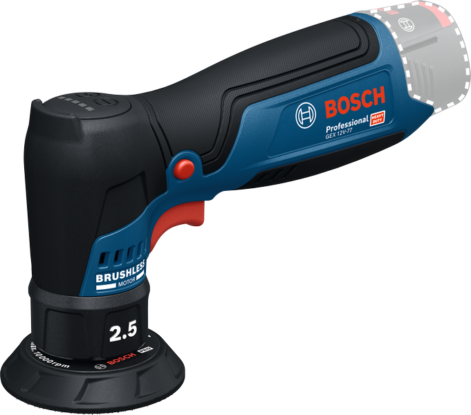 BOSCH GEX 12V-77 Akülü Eksantrik Zımpara ve Polisaj Makinası 12 Volt (Akü ve Şarj Aleti Hariç)