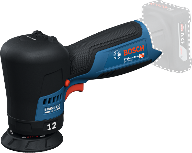 BOSCH GPX 12V-77 Akülü Eksantrik Zımpara ve Polisaj Makinası 12 Volt (Akü ve Şarj Aleti Hariç)