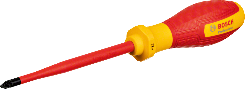 BOSCH Profesyonel İzoleli 1000 Volt PZ2 x 125 mm Yıldız Tornavida (1600A02ND2)