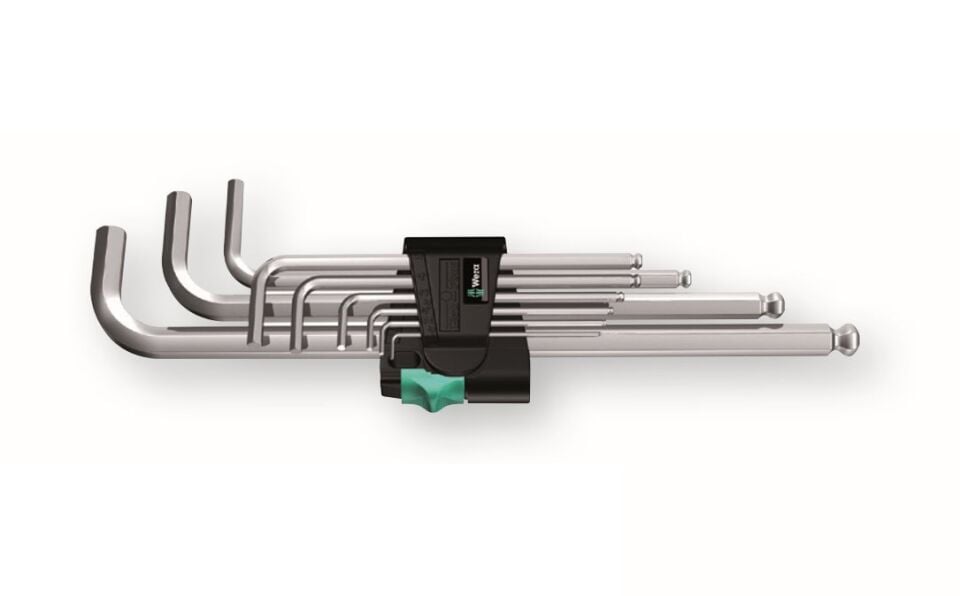 WERA 950/9 PKL Top Başlı Uzun Alyan Anahtar Takımı (05022087001)