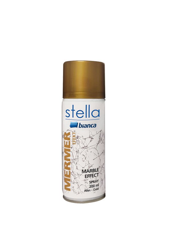 Stella Boya Seti 1 Lt Siyah Boya - Gold Mermer Efekt - Maximo İpek Mat