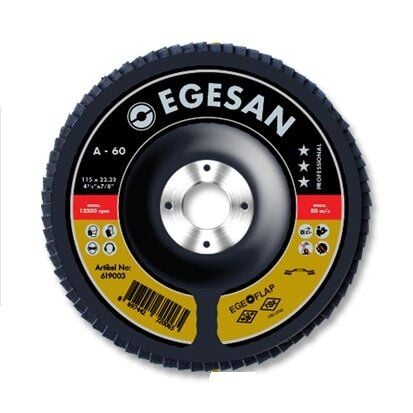 EGESAN Pro Seri 115 mm 100 Kum AO Flap Disk