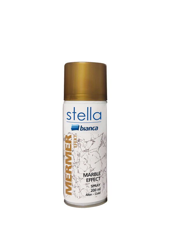 Stella Boya Seti 0,5Lt Siyah Boya - Gold Mermer Efekt - Maximo İpek Mat
