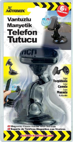AUTOMIX Vantuzlu Manyetik Telefon Tutucu (190.01.044849)