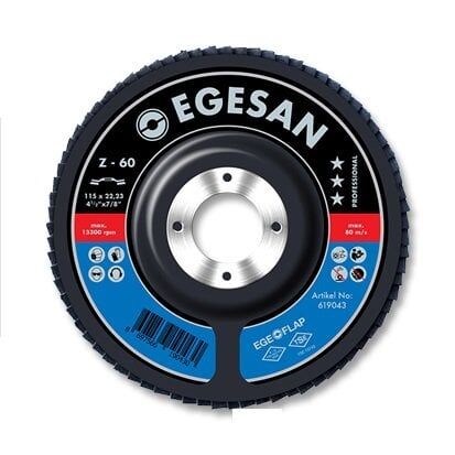 EGESAN Pro Seri 115 mm 80 Kum ZR Flap Disk