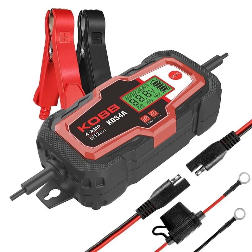KOBB KBS4A 6V/12V 120 AH Dijital Akü Şarj  / Akü Bakım / Desülfatör Ve Power Supply