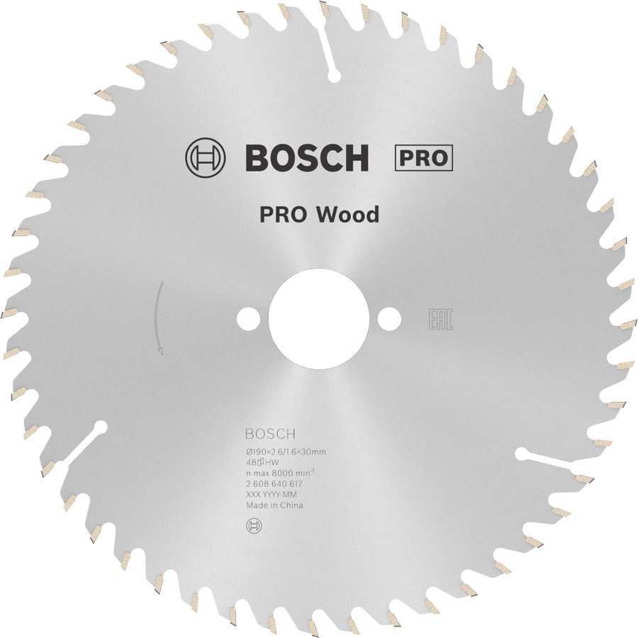 BOSCH Optiline Wood 190x30 mm 48 Diş Ahşap Daire Testere Bıçağı